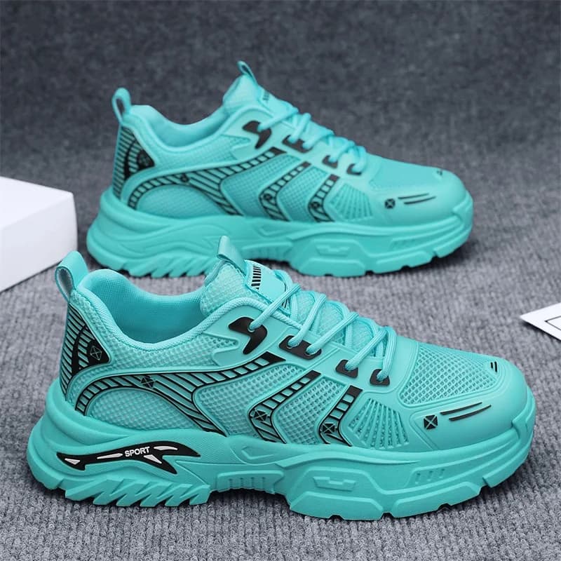 Scarpe da Corsa alla Moda per Uomo con Suola Spessa, Nuova Collezione Autunnale, Stile Coreano Trendy per Studenti e Anziani, Traspiranti e Casual