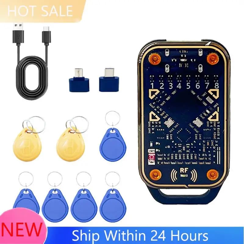 【DISPONIBILE】Emulatore di Smart Card Chameleon Ultra + Kit Portachiavi 5200/UID Lettore di Chip RFID 125K 13.56M Decodifica NFC Dupl