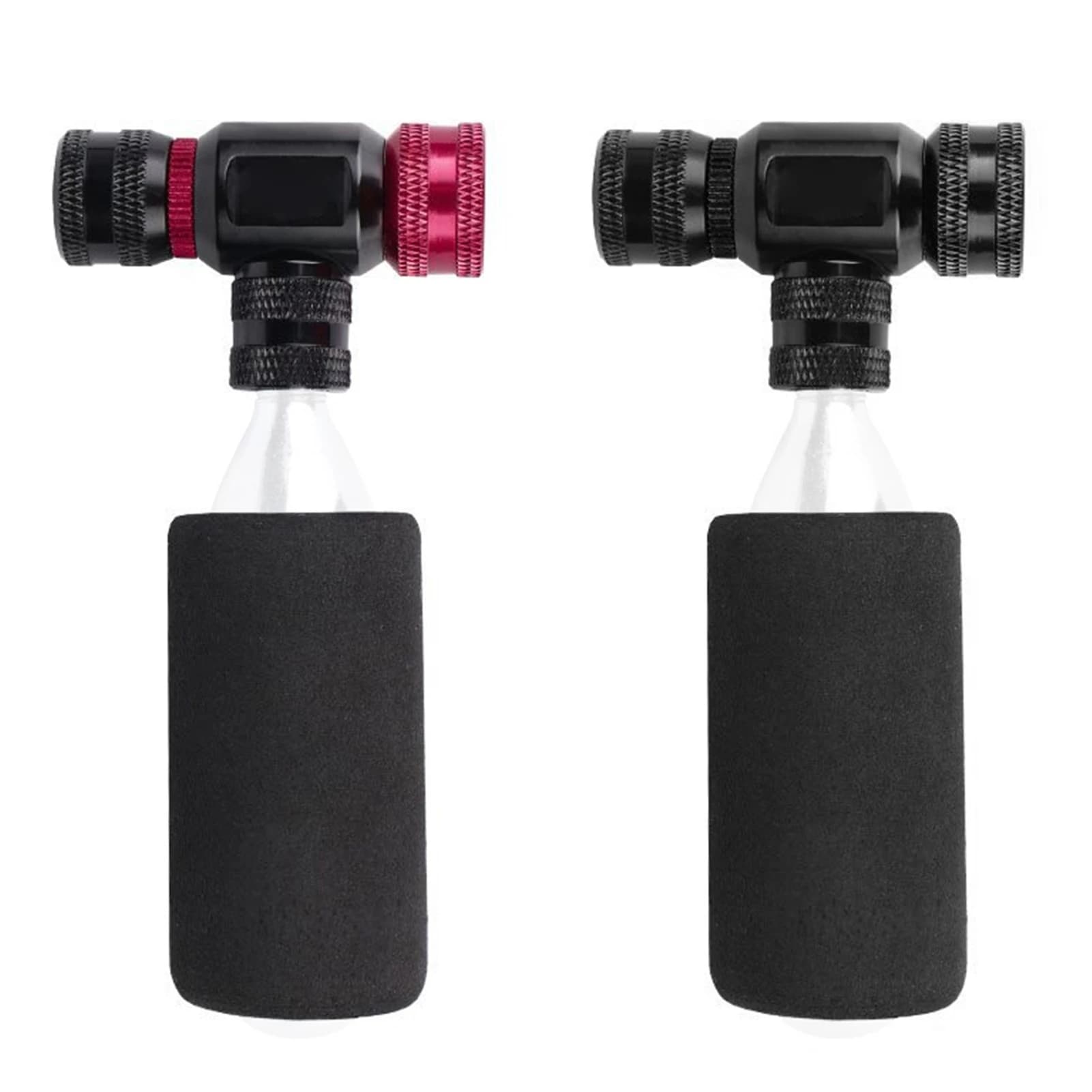 Gonfiatore per pneumatici bici CO2 con ugello a gonfiaggio rapido per bici da strada e mountain bike, bombole da 16g, valvole USA/French, portatile con protezione antigelo