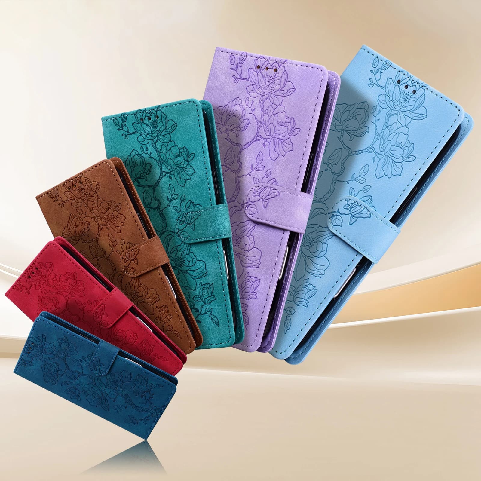 Magnetic Flip Leather Cover Wallet Case For Oppo A92 A93 A94 A95 A98 Wallet Magnetic Case For Oppo A32 A33 A53 A73 2020 4G/5G
