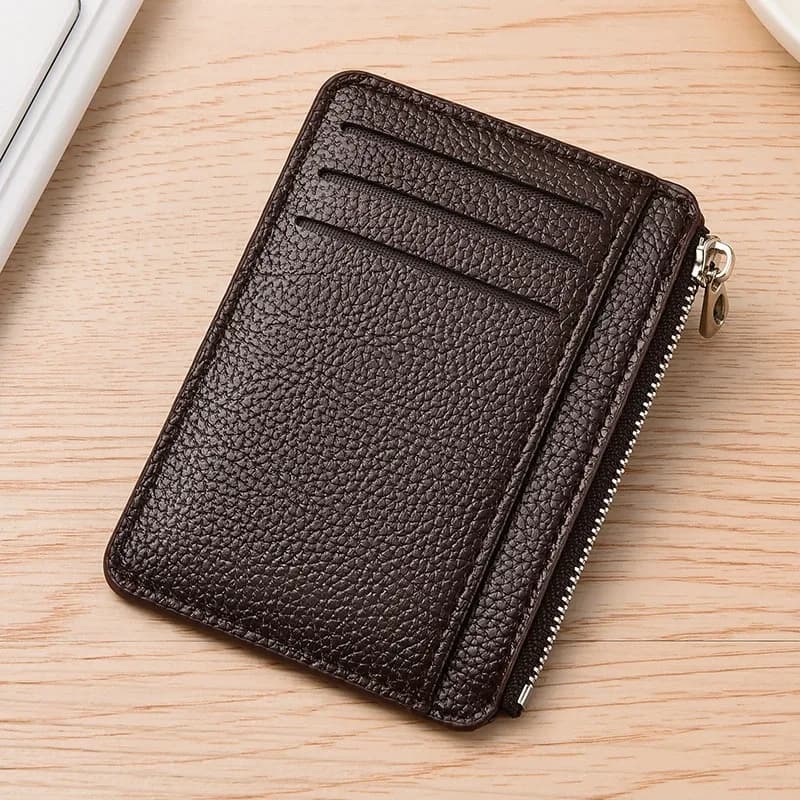 Mini Wallet for Credit Cards and Documents, Sottile Wallet with Man Hinge