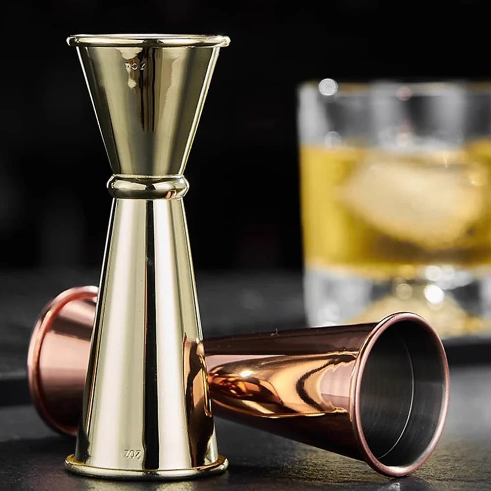 15-60ml Nuovo Dual Shot Misura in acciaio inossidabile Tazza Cocktail Shaker Drink Spirit Misura Jigger Cucina Bar Utensili da bar