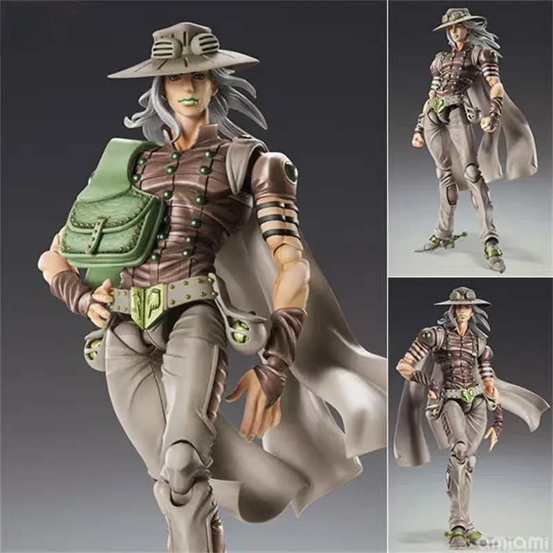 Action Figure Jojo'S Bizarre Adventure Sbr Sfera d'acciaio Run Doll Anime Gyro Zeppeli Modello Ornamento Collezione Statua Ragazzi Giocattolo Regalo
