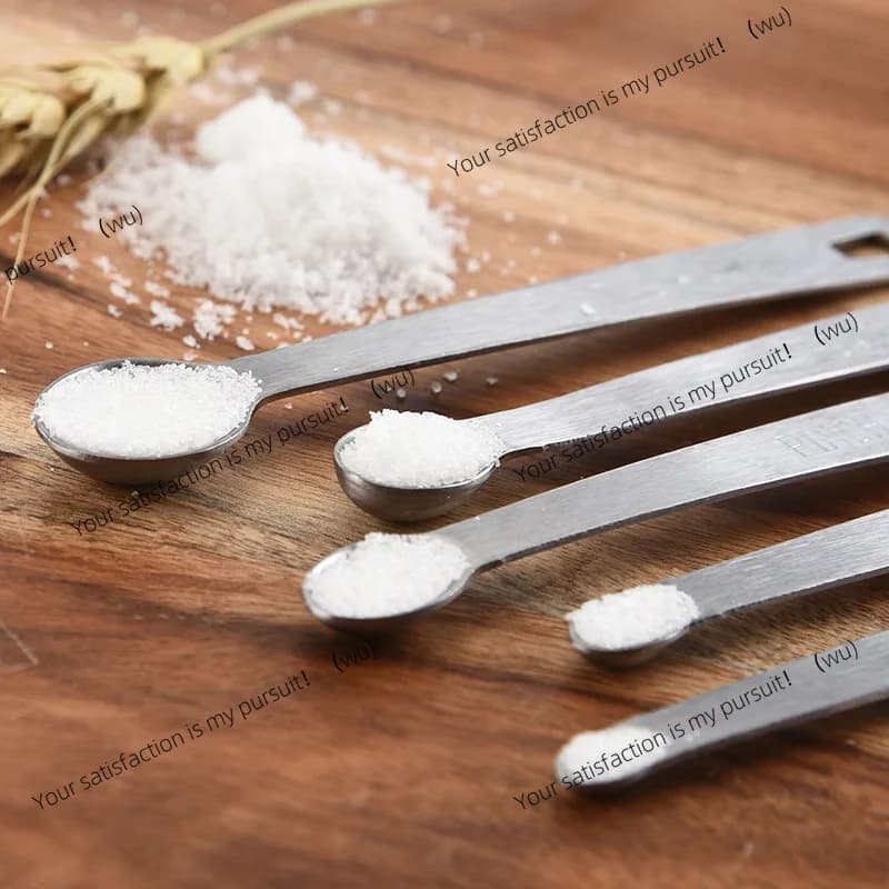 5Pcs/Set Food-grade Stainless Steel Measuring Spoon Set Kitchen Baking Tools Accessories Sugar Coffee Powder Spice Measure Scoop