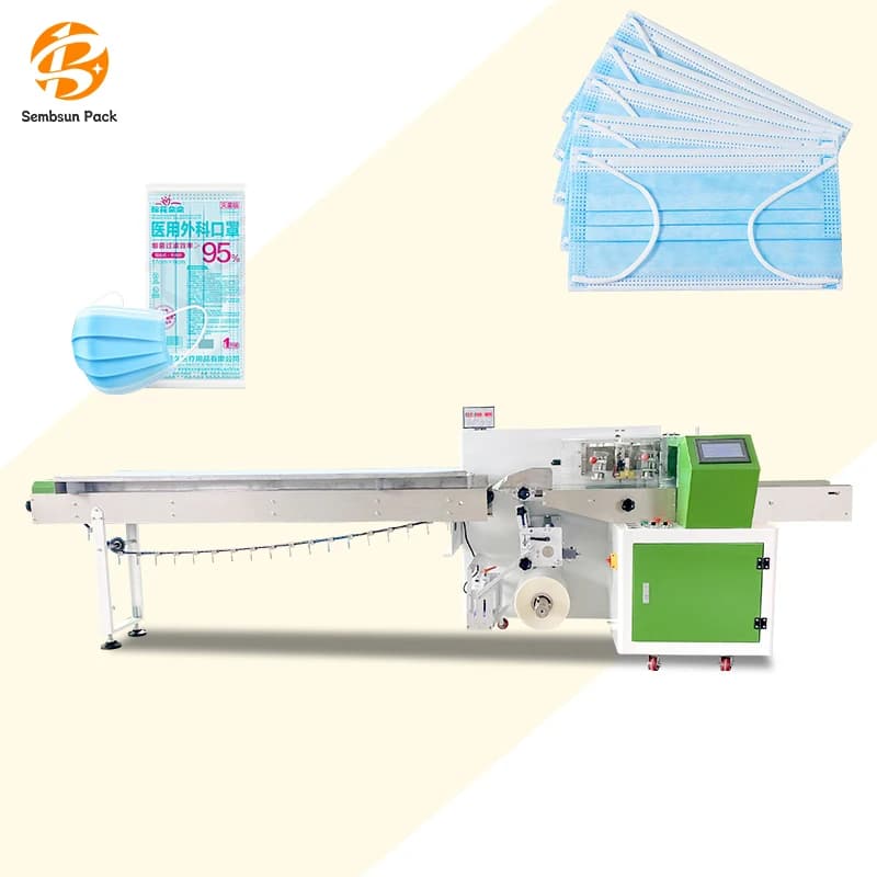 Imballaggio automatico multifunzione per l'imballaggio di cuscini monouso 3D F94 N95 che produce macchine confezionatrici per maschere per il viso