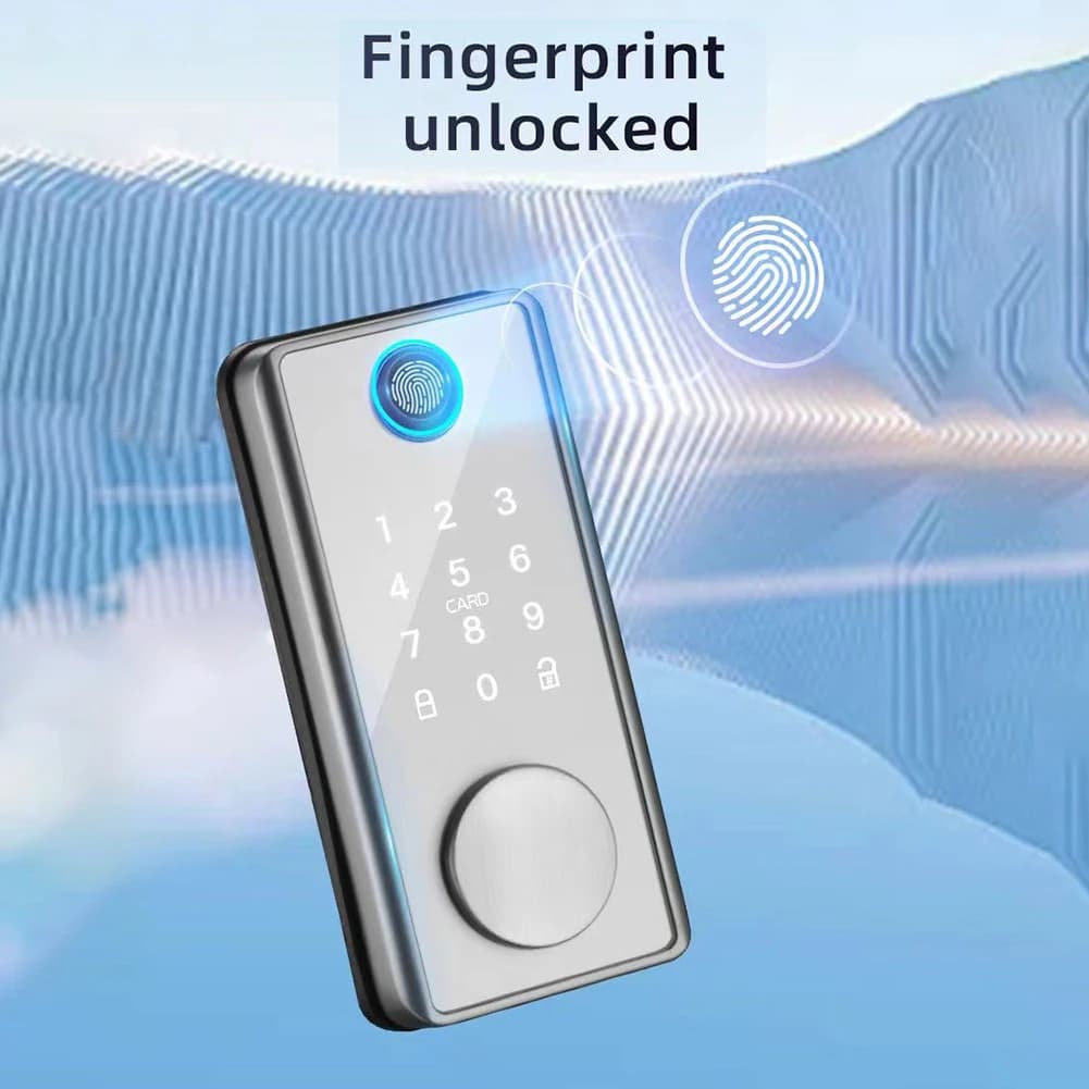 Serratura per porta di sicurezza domestica intelligente antifurto APP Tuya Serratura per porta intelligente compatibile con Bluetooth con chiave Installazione semplice