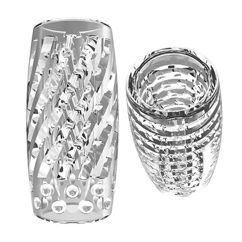 Male Masturbator Cup Soft Pussy Sex Toys Transparent Vagina Endurance Exercise Sucking Pocket Vacuum Pocket Cup Adult Supplies