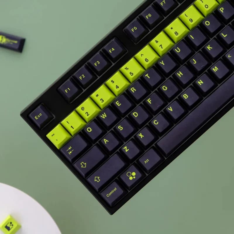129 tasti altezza fabbrica Copritasti GMK TOXIC Copritasti a sublimazione PBT Adatto per tastiere meccaniche