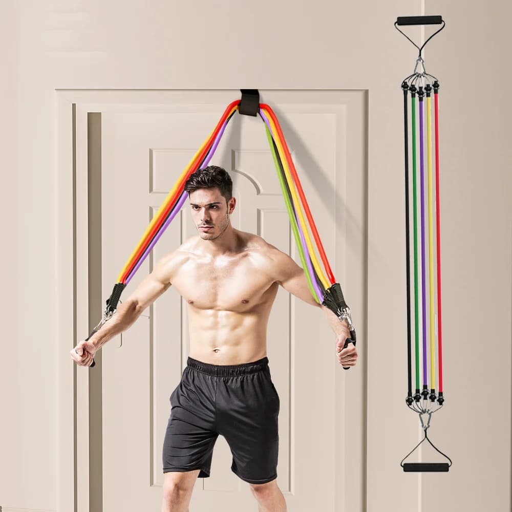 Set of ropes for pulling resistance bands equipment for the Fitness portable stretch band for exercises with ankle strap for chest expansion