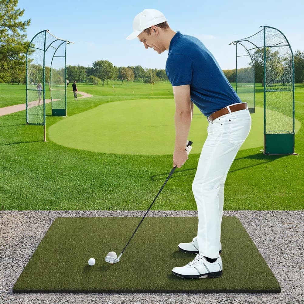 Tappeto in Erba Sintetica 5x5ft 35mm per Golf, Pratica di Chipping e Driving, per Giardino/Garage/Driving Range/Simulatori