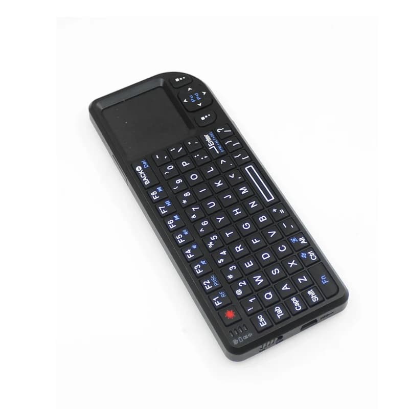 2.4GHz Mini Wireless Keyboard with Touchpad - Plug & Play USB Keyboard for Raspberry Pi 3B+/4B