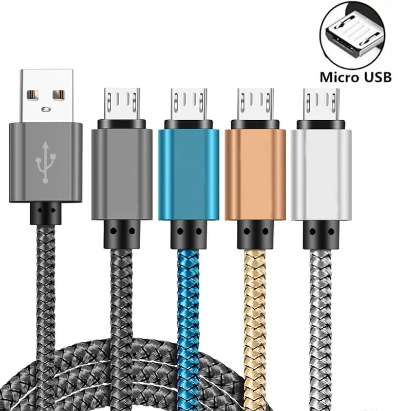 USB A Micro Cable Fast Charging Wire Mobile Phone Line USB Adapter Cable Cord For Samsung Xiaomi Andriod Mouse PS4 GamePad Data