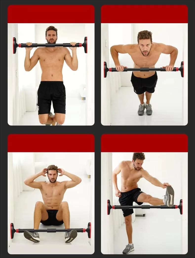 Barra Orizzontale da Porta Regolabile per Trazioni, per Allenamento Fitness e Bodybuilding, per la Parte Superiore del Corpo, Uso Domestico, Resistente, 20 Pollici