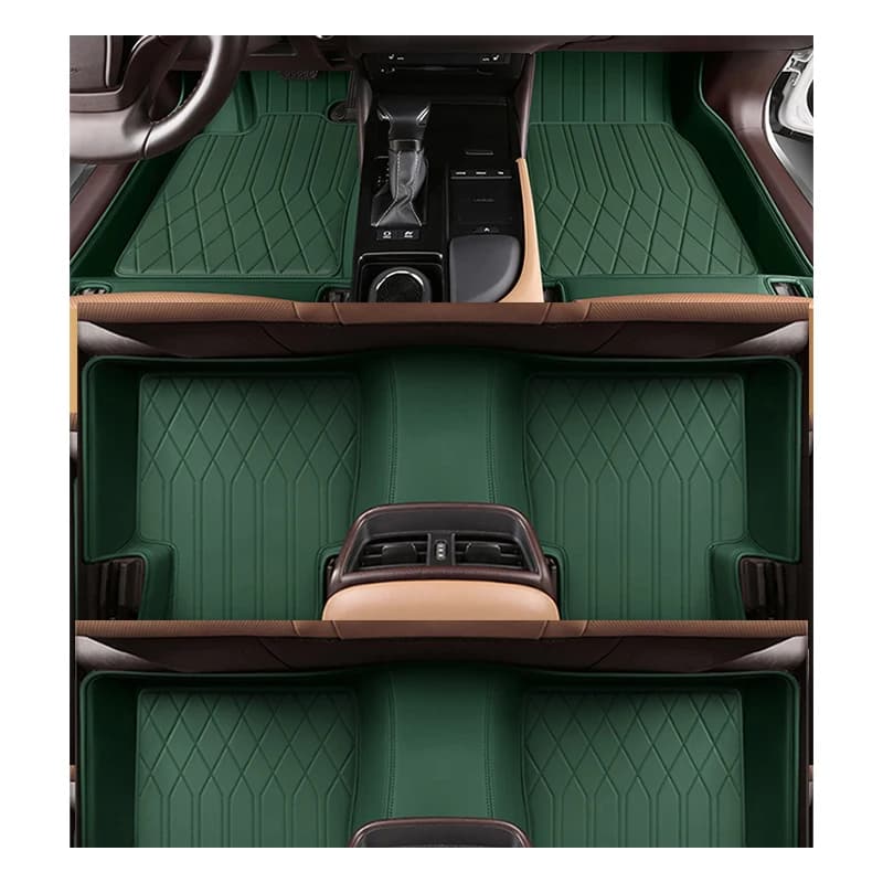 Car mat custom made in cow leather Material ECO for 98% more than 3000 models 6 places 7 places for only driving left Dropshipping
