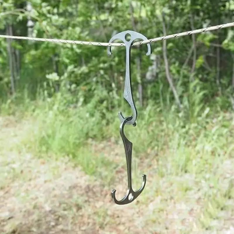 Y1UC Outdoor Camp Hook Metal Storage Part for Tent Cord and Gear Bags