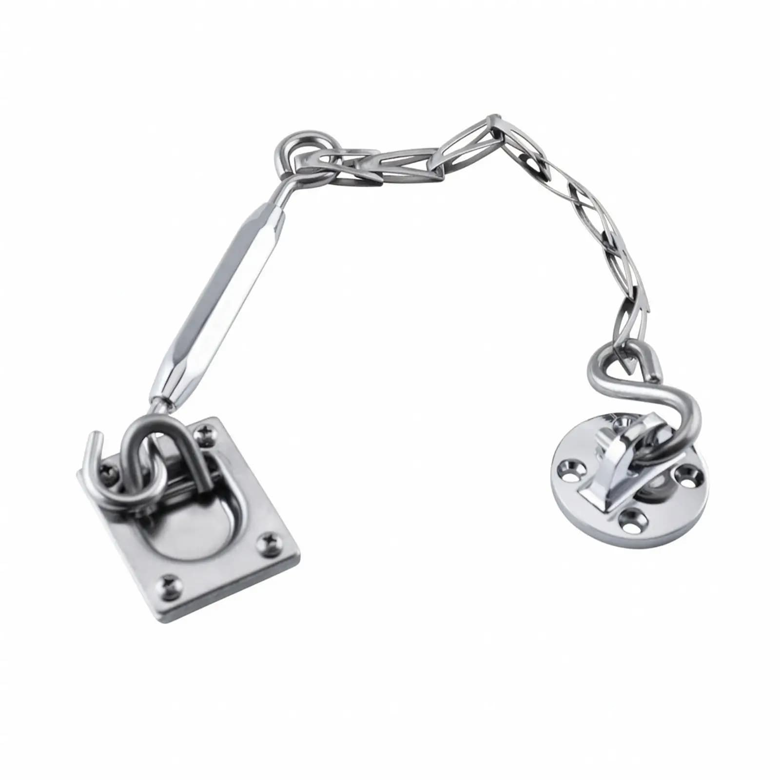 Stainless Steel Boat Spring Hook Square Base Marine Anchor Point for Ropes Rigging Cabin Gear Heavy Duty Quick Connect Fastener