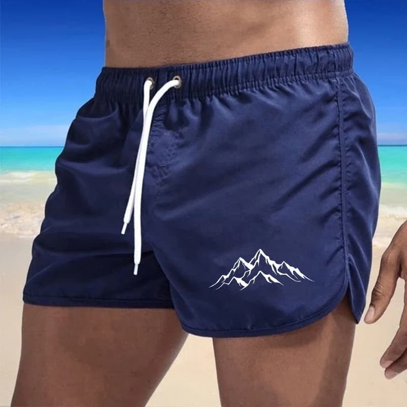 Pantaloncini da Spiaggia da Uomo con Stampa, Asciugatura Rapida, Leggeri, per Surf e Sport Acquatici Estivi