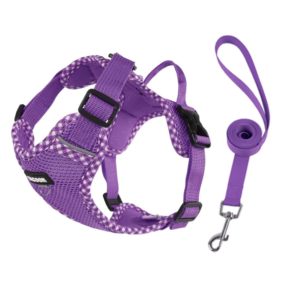 Cat and Dog Universal Pet Leash Vest Style Dog Chest and Back Reflective Breathable Anti Slip Pet Chest Harness