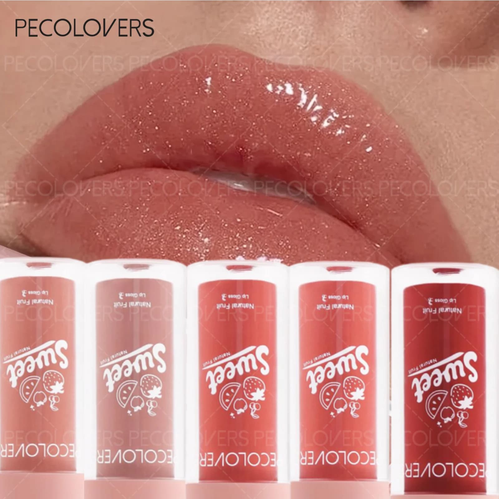 1PC Rossetto Liquido Idratante Effetto Gelatina Lunga Durata Rosso Ciliegia Rosa Lucidalabbra Sexy Non Appiccicoso Tinta Labbra Trucco Labbra