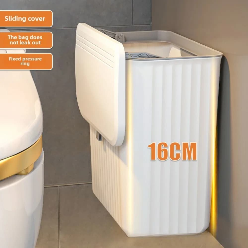 Cestino per compost da cucina da 8 litri \ 12 litri per controsoffitto o sotto il lavello, piccolo pattumiera sospesa con coperchio per armadio, bagno, camera da letto, ufficio