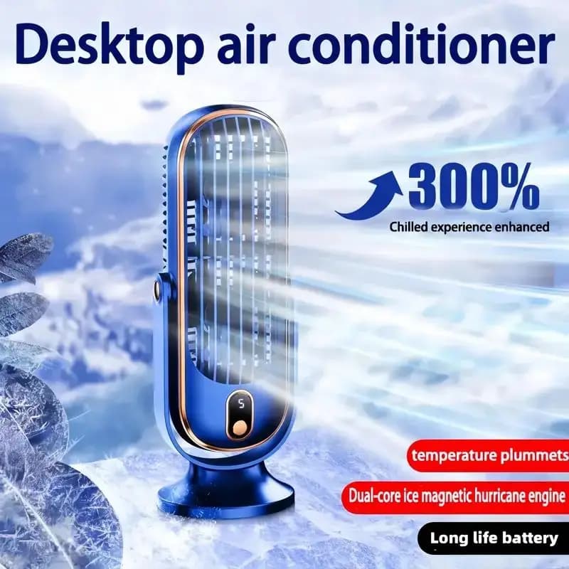 Ventilatore USB Portatile | 5 velocità, 720 ° Ventilatore Girevole, Silenzioso con Brezza Fresca, Circolazione dell'Aria, Uso Interno/Esterno, Ideale per Casa, Ufficio, Viaggi