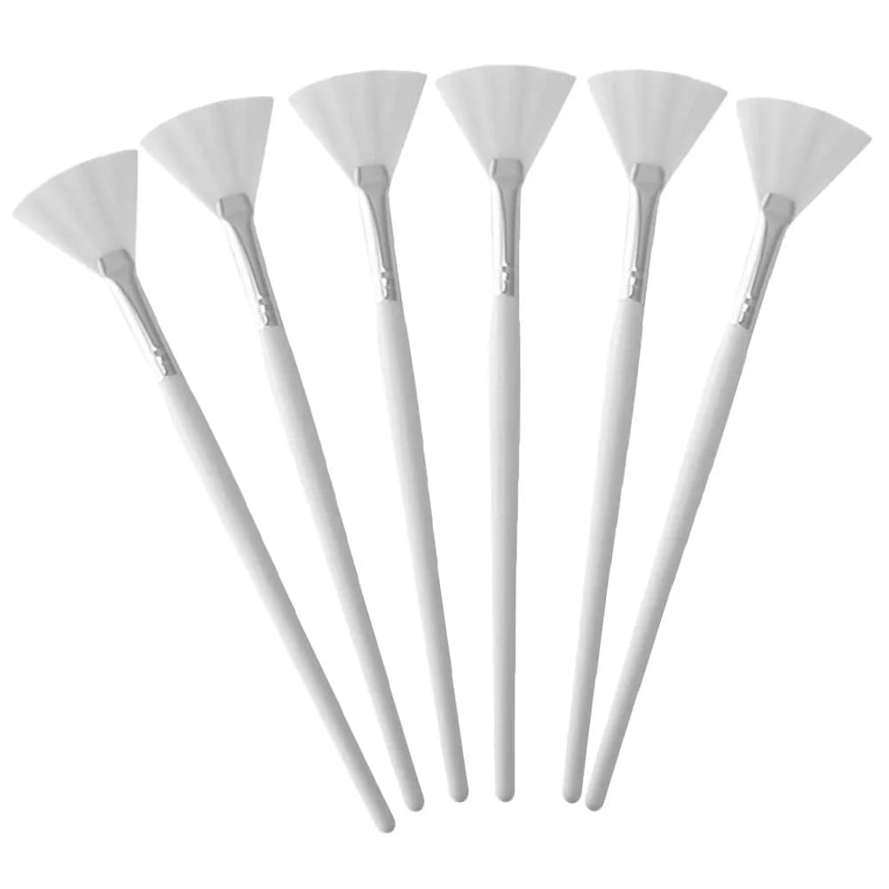Set of 6 Venting Brushes for Face Masks, Flexible Applicators for Skincare and Makeup, Professional Application of Exterior Masks