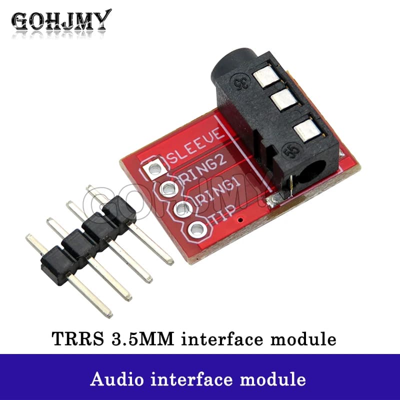 Modulo di interfaccia per microfono video per cuffie stereo MP3 con supporto audio TRRS da 3,5 mm
