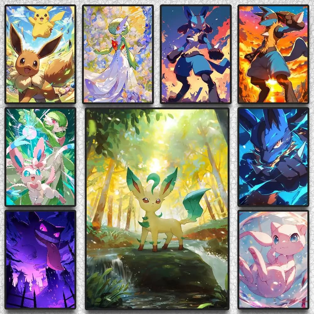 Pokemon Charmander Anime Poster HD Diamond Wall Art Waterproof Print Painting Bedroom Living Room Home Decor Gift