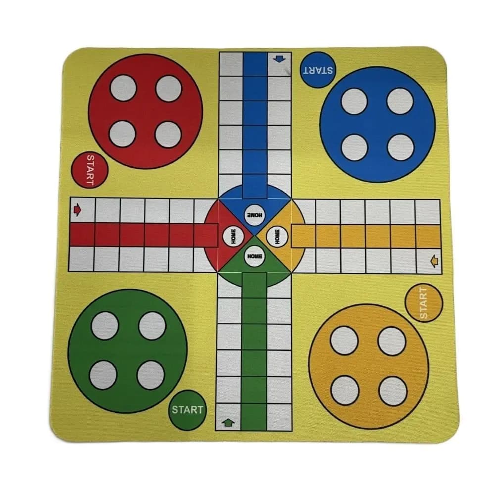 Family With Mouse Pad Flying Chess Folding Roll Up Multicolor Ludo Chess Set Learning 24cm Chessboard Travel Funny