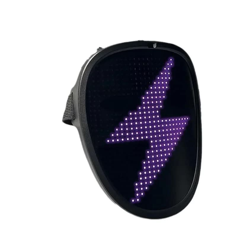 LED gesture sensing face-changing mask, mobile APP custom mask, luminous punk display mask