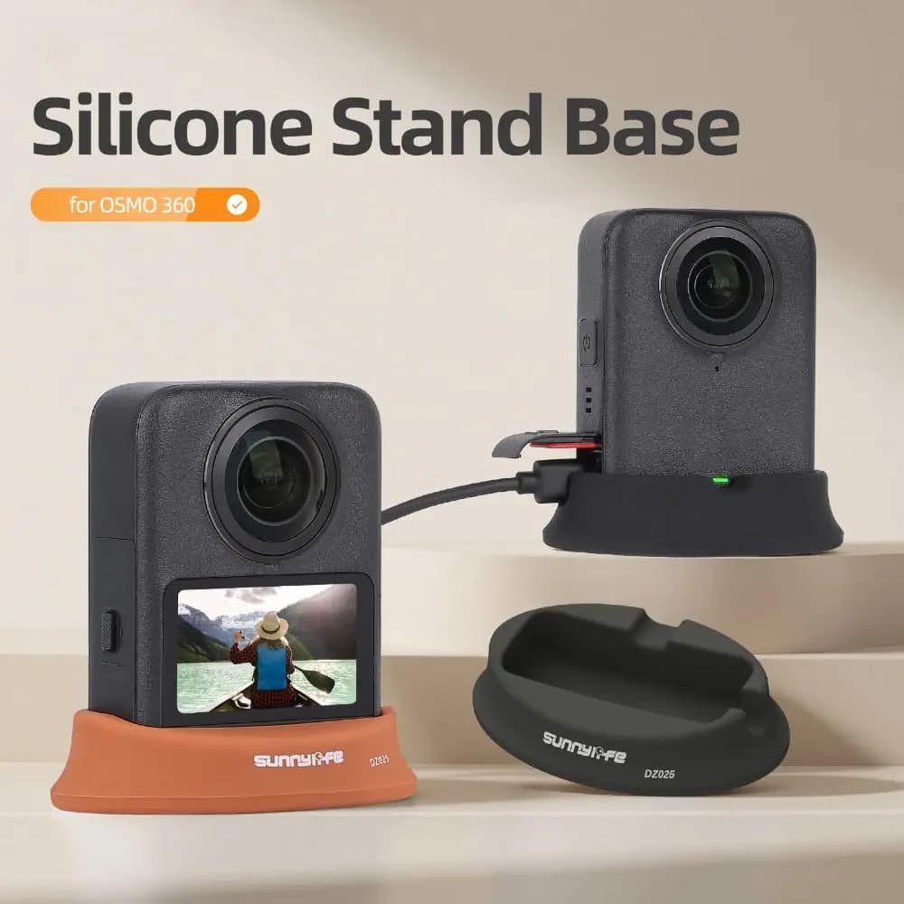 Silicone Table Base Durable Non-slip Mounting Bracket Fixed Mounting Brace for Stable Car Accessories for Action Camera DJI Osmo 360