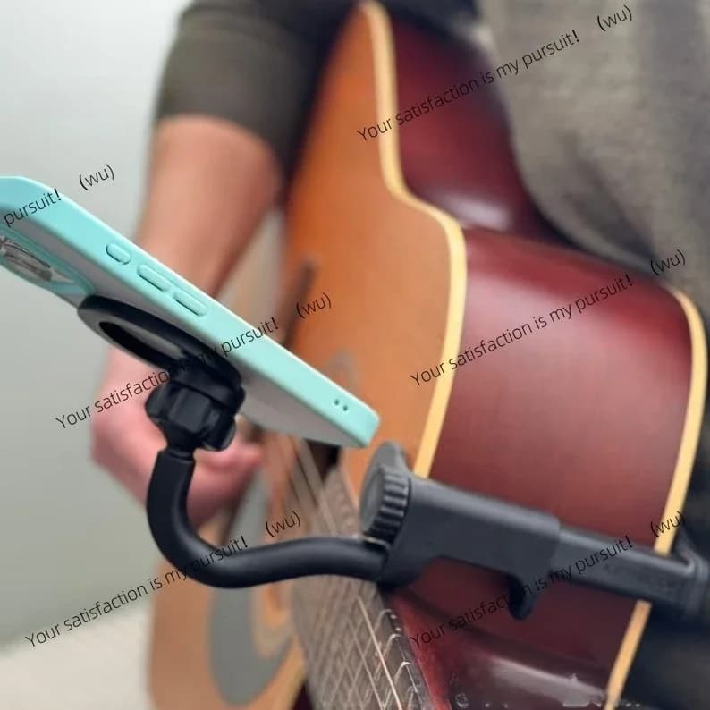Supporto per Telefono per Strumenti Musicali, Chitarra Acustica e Ukulele