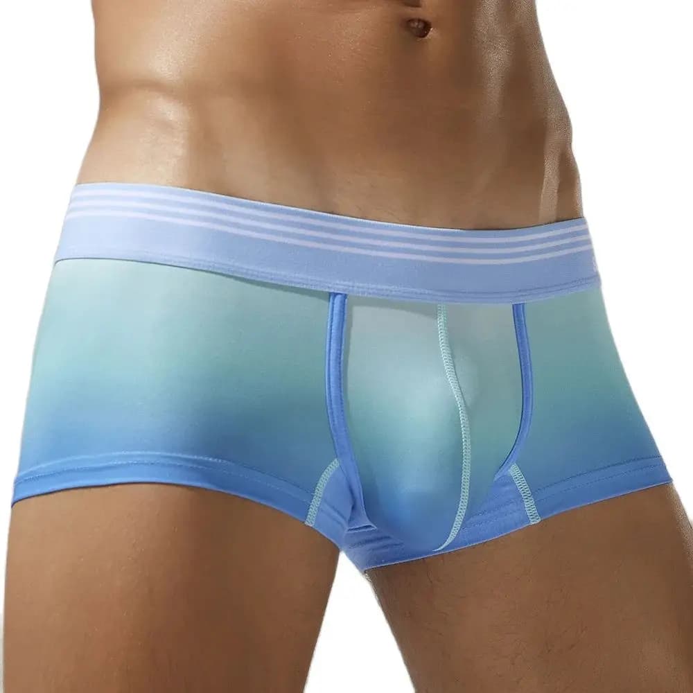 Boxer da uomo sfumati Intimo morbido e traspirante Tronchi comodi Intimo da uomo