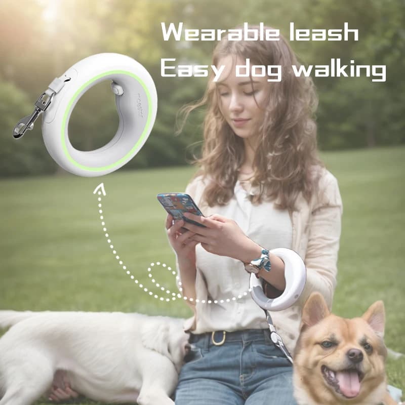 Retractable Leash for Dog Puppies Small Medium Big Dogs Cats Moestar UFO Pet Harness Straps Collar Accessories 3m Roulette New
