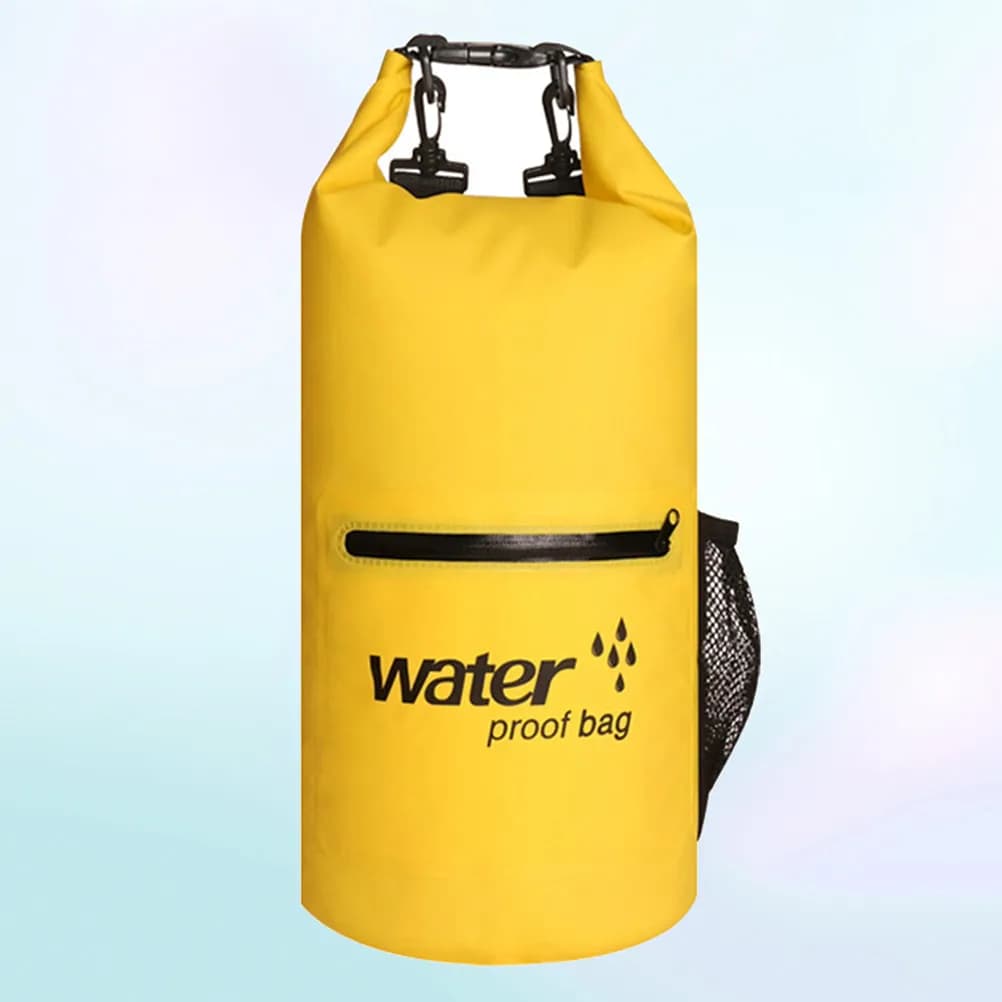 Borsa Impermeabile Pieghevole 10L in PVC, Boa di Sicurezza per Nuoto, Kayak, Canottaggio, Vela, Attrezzatura Galleggiante per Avventure all'Aperto