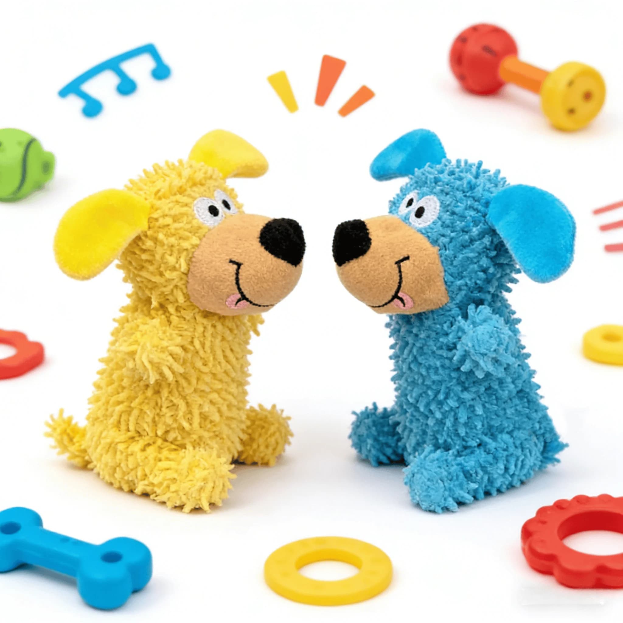 Giocattoli per cani Peluche interattivo Giocattolo stridulo Palla in microfibra Giocattolo mostro Applicare ai giocattoli per cani Masticatori Adatto per cani di piccola taglia e media