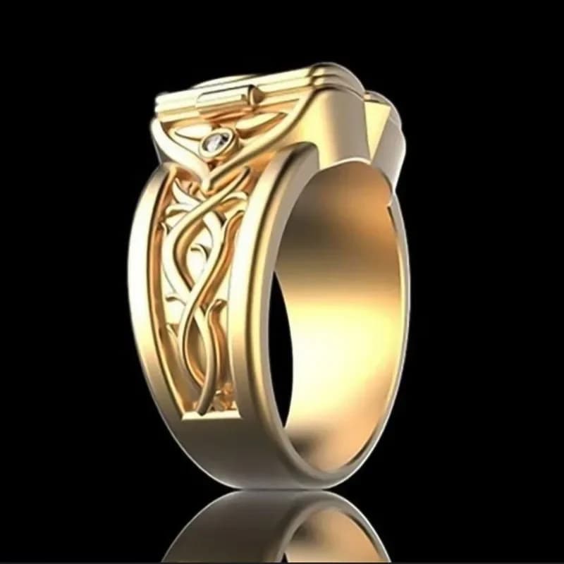 Anello da Uomo con Coperchio Apribile, Molto Venduto, Popolare in Europa e America