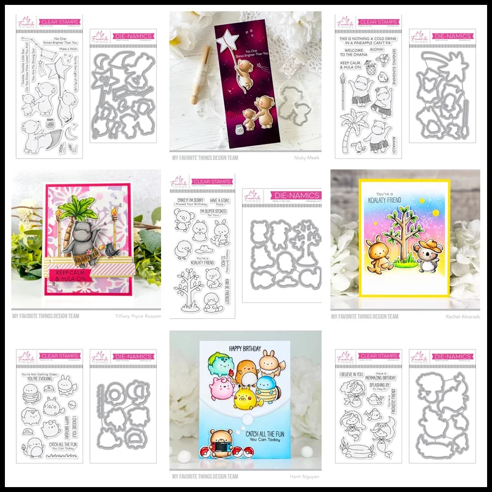 Maggio 2024 rilascio Twinkle Star Evolving Friends Kiwi Critters fustelle timbri trasparenti Scrapbooking per carta da parati