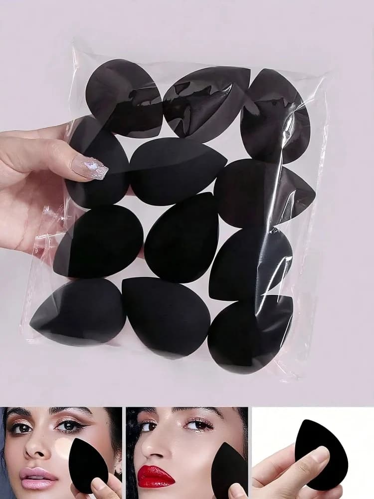 Set di 12 Spugnette per Trucco Ultra-Morbide, Spugne per Bellezza appositamente progettato per fondotinta e correttore.