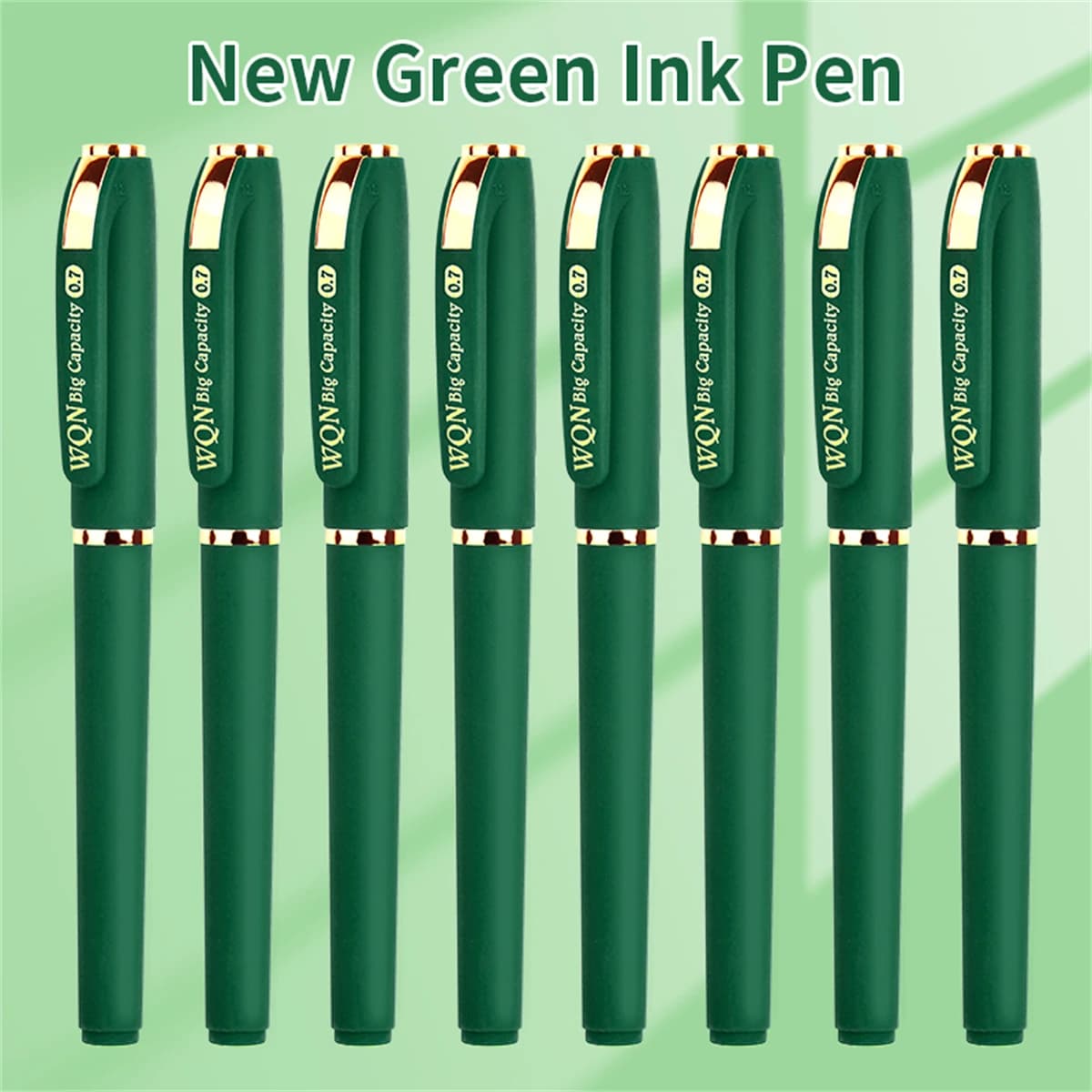 Nuove penne roller di lusso classiche verdi in metallo, penna roller per uomini e donne, scuola, ufficio, esecutive, affari