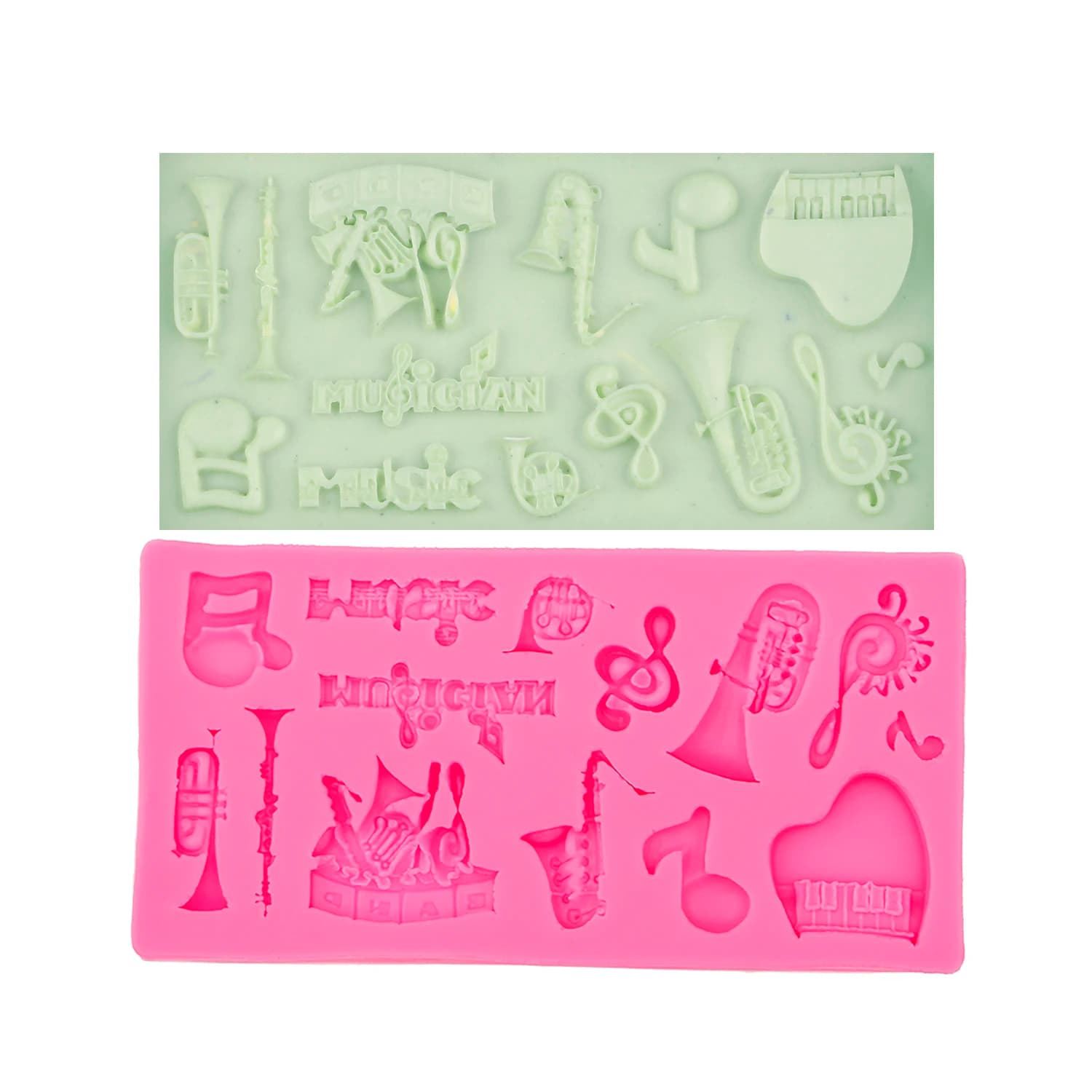 Musical Note Silicone Mold for Chocolate Gummy Candy Epoxy Resin Casting Polymer Clay Baking Supplies