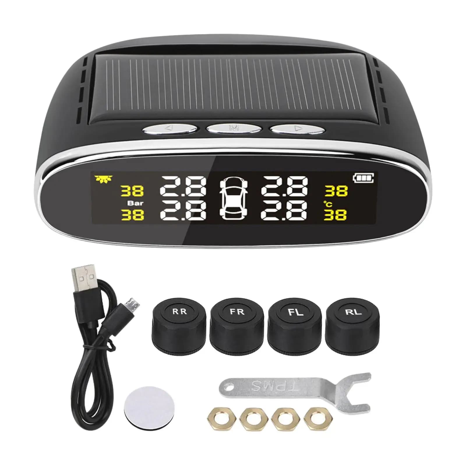 Sistema di Monitoraggio Digitale della Pressione degli Pneumatici TPMS con Sensori Esterni per Camion e Camper