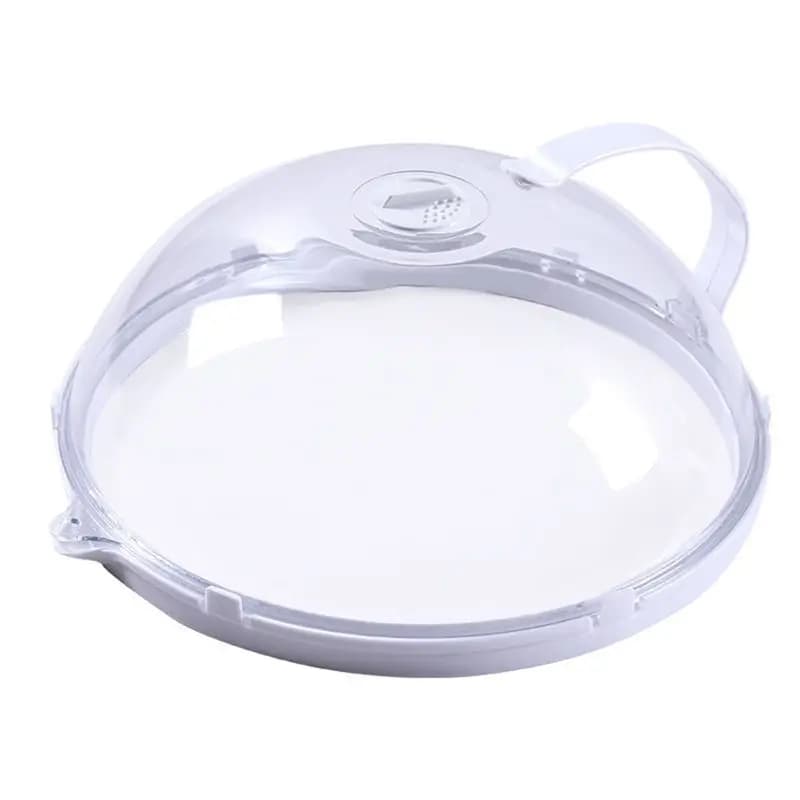 Microwave Sprinkle Cover, Home Oven Cover, Flat Transparent Cover, Handle, Kitchen Tool Accessories