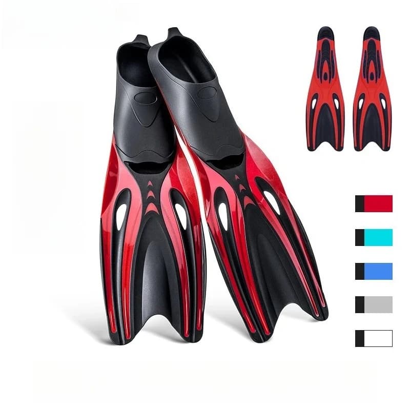 Pinne da Nuoto Professionali per Adulti in Gomma per Snorkeling e Immersioni