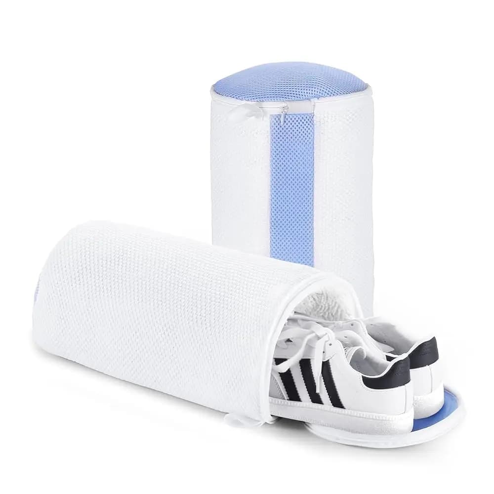 2 Sacchetti per Lavaggio Scarpe, Borsa per Lavatrice e Asciugatrice, Sacchetto Riutilizzabile per Pulizia Scarpe con Fibra Interna Morbida, per Sneaker