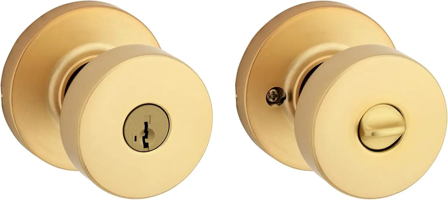 Maniglia per porta d'ingresso sicura con serratura e chiave, sistema di sicurezza SmartKey Rekey, protezione Microban per porte esterne