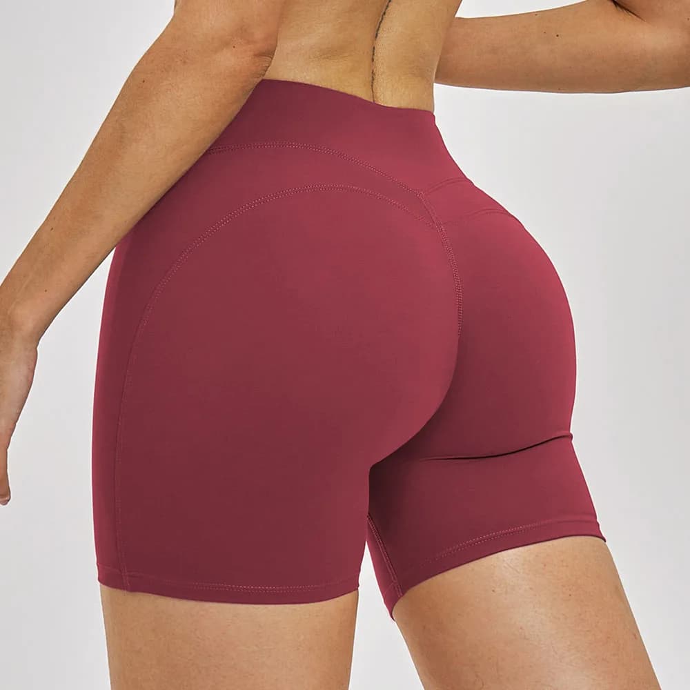 Women's Yoga Shorts Exercises in High Waist Unit, Yoga Leggings, Cycling and Training Shorts, High Impact Female Fitness Shorts, Yoga Shorts
