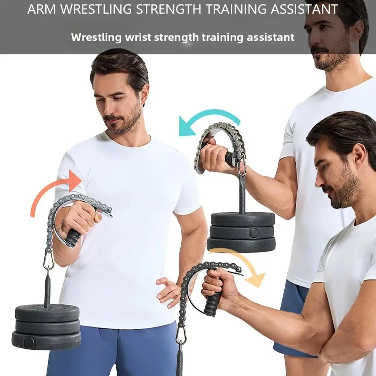 Iron Arm Strap with Balancing Grip, Adjustable Belt for Training Shaft for Gym, Home, Strength Exercises and Lifting Weights