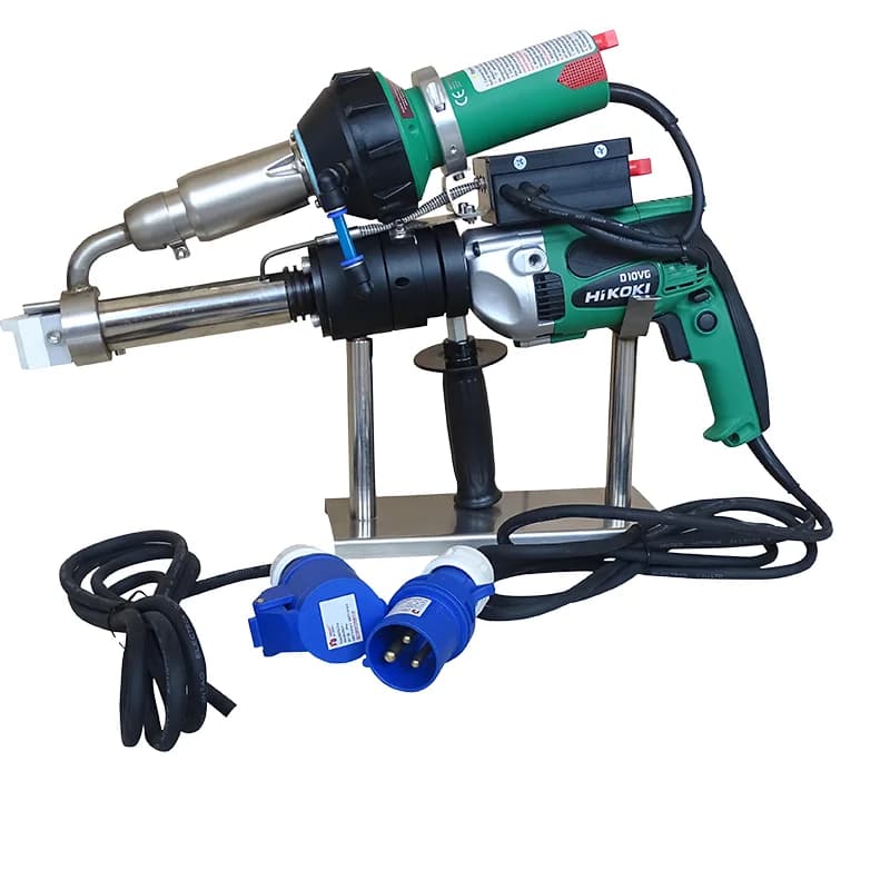 New 3600W Double Heating PPR PP Hand Plastic Extrusion Welder HDPE Welding Gun