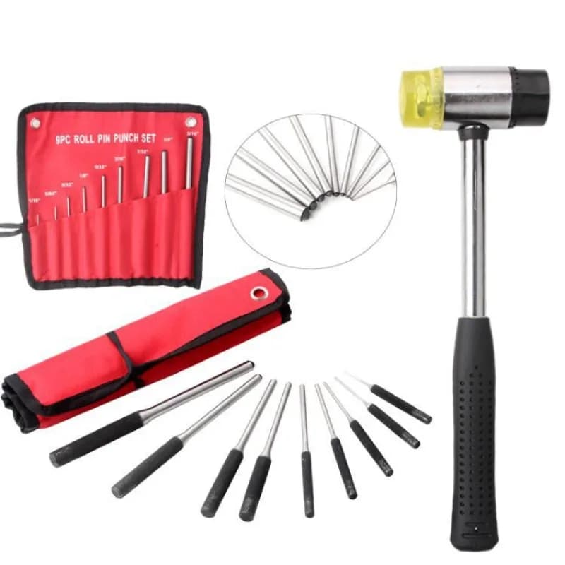 Professional 9Pcs Roll Pin Punch Set High Hardness Steel Gunsmith Tool Kit for AR15 M4 M16 Glock Disassembly And Maintenance
